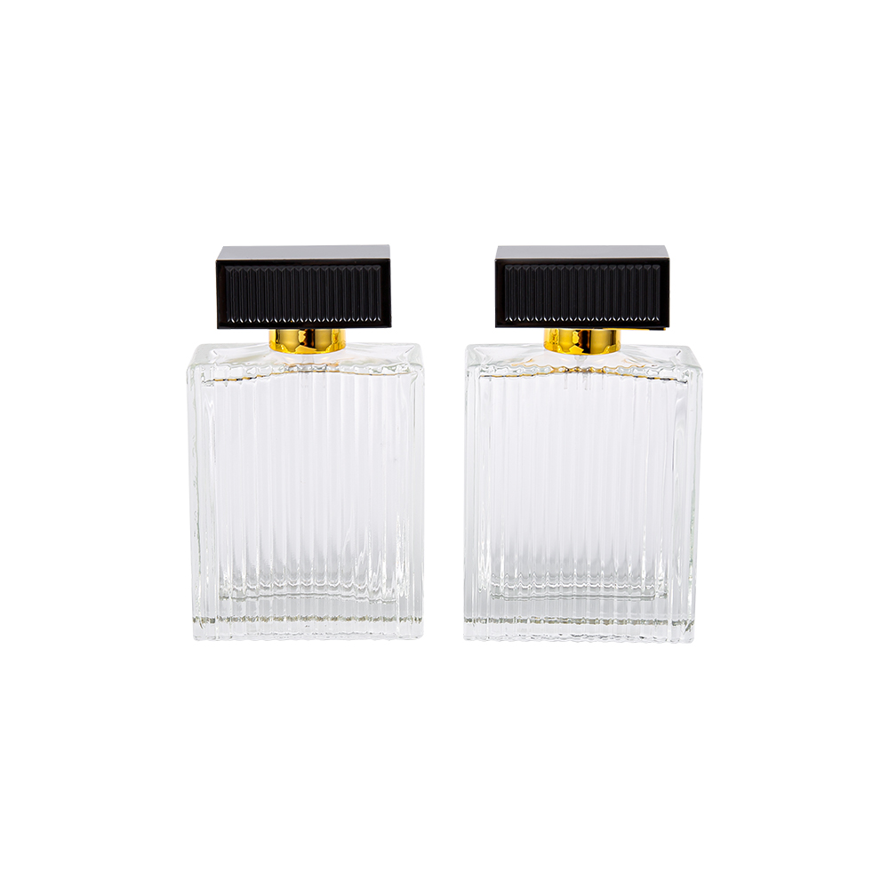 KY1112-WJ2092 Chai nước hoa thủy tinh sọc dọc 100ML có sọc bìa nhựa ABS