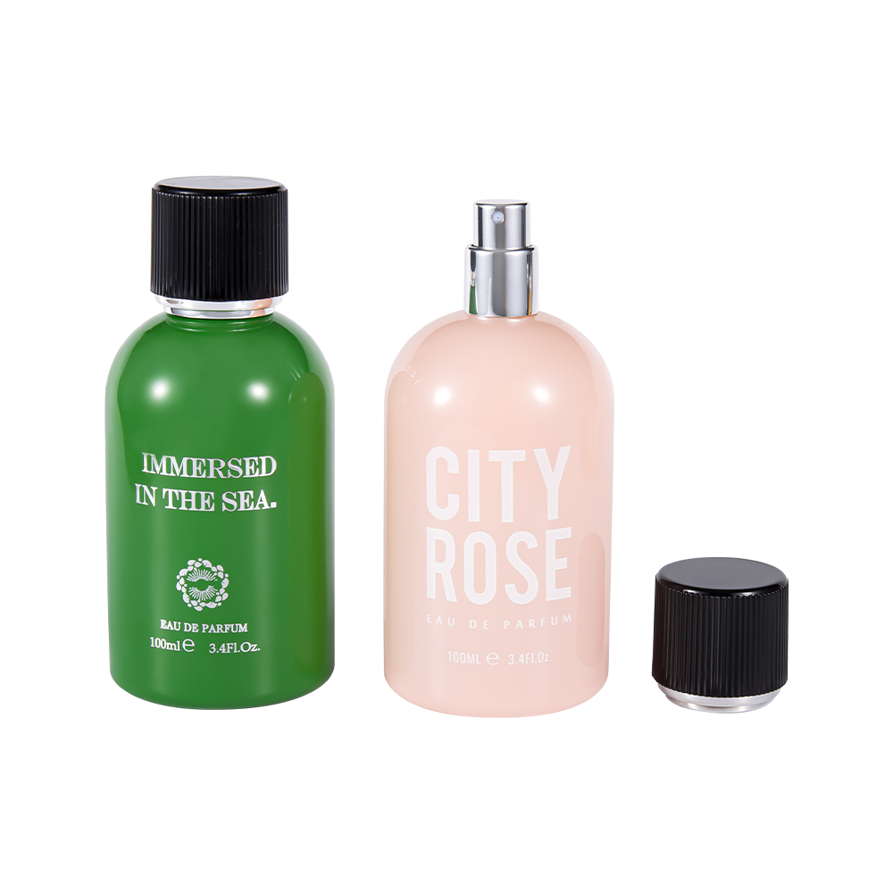 GC4463-WJ2361 Chai nước hoa thủy tinh trang trí hoàn toàn mới 100ML có nắp nước hoa màu đen