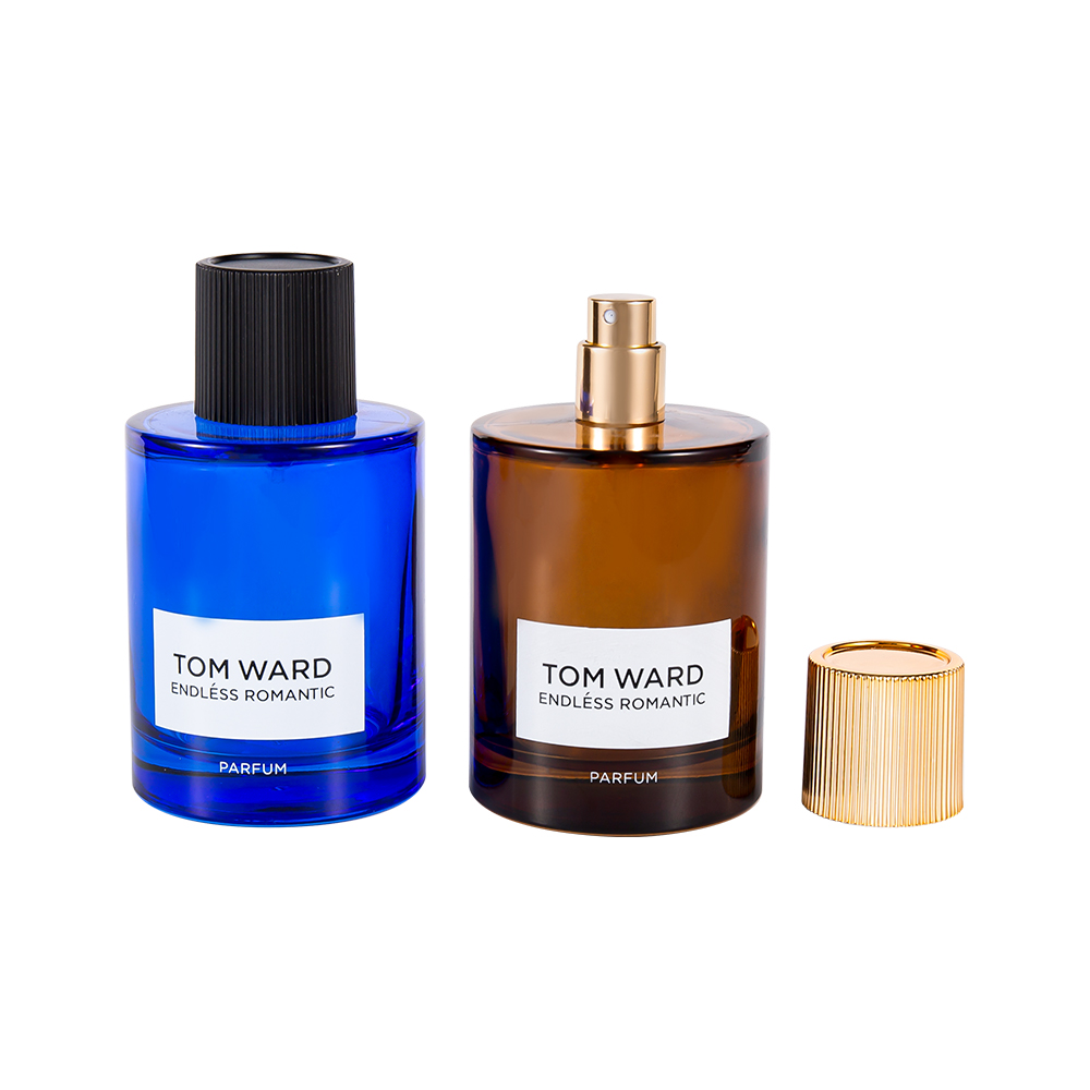 GC5178-WJ2623 Chai nước hoa thủy tinh bán buôn 100ML có nắp nước hoa sọc